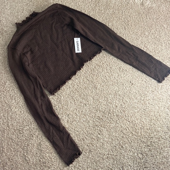 Garage Tops - 💜NWT💜 Garage Waffled Cropped Turtle Neck Top